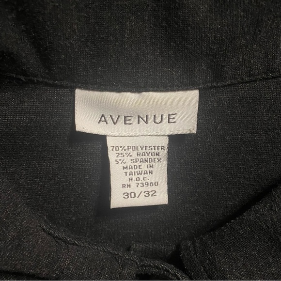 Avenue Gray Black Snap Button Soft Stretch Jacket - Picture 5 of 5